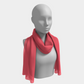 Solid Long Scarf - Coral - SummerTies