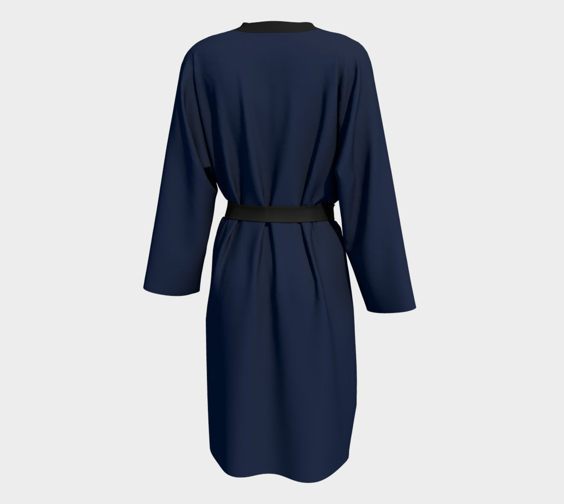 Solid Peignoir - Navy - SummerTies