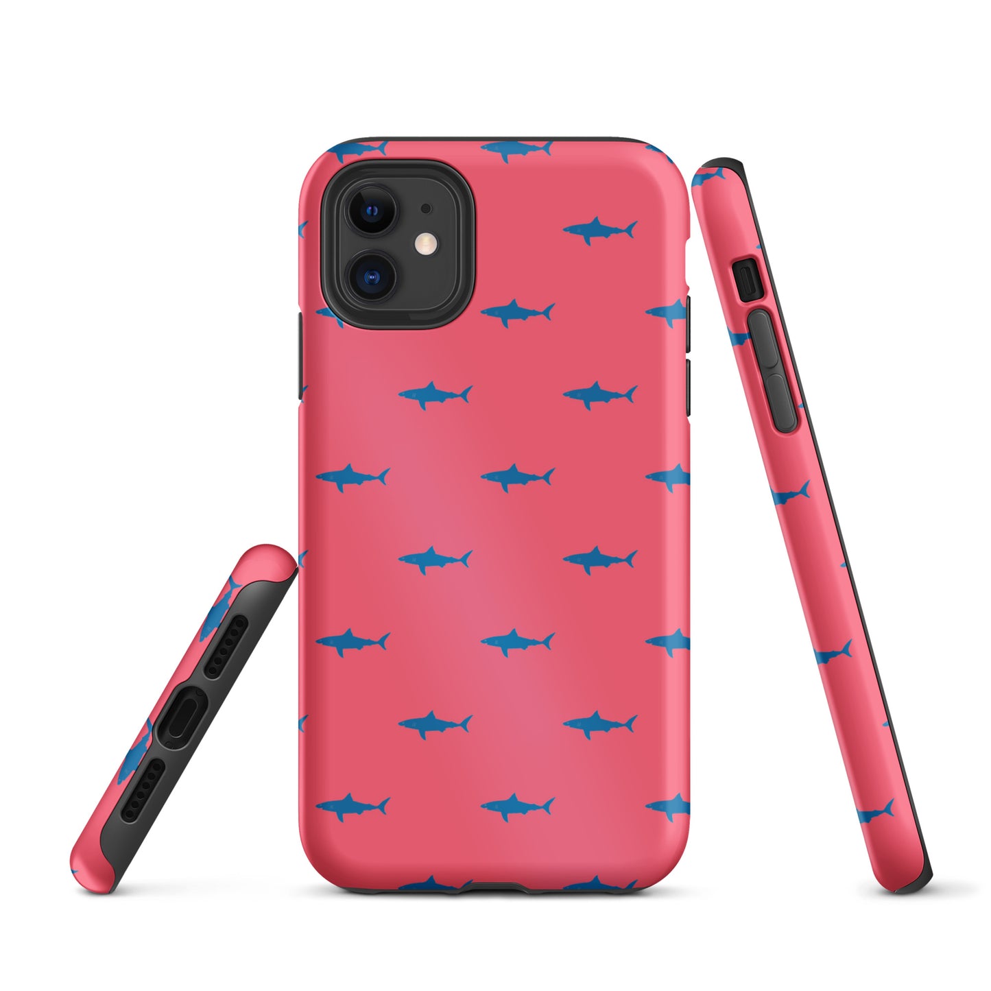 Shark iPhone Case - Blue on Coral