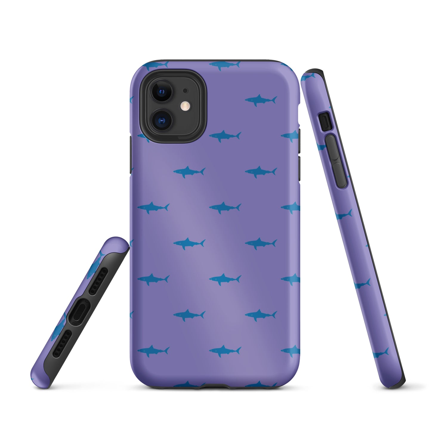 Shark iPhone Case - Blue on Purple