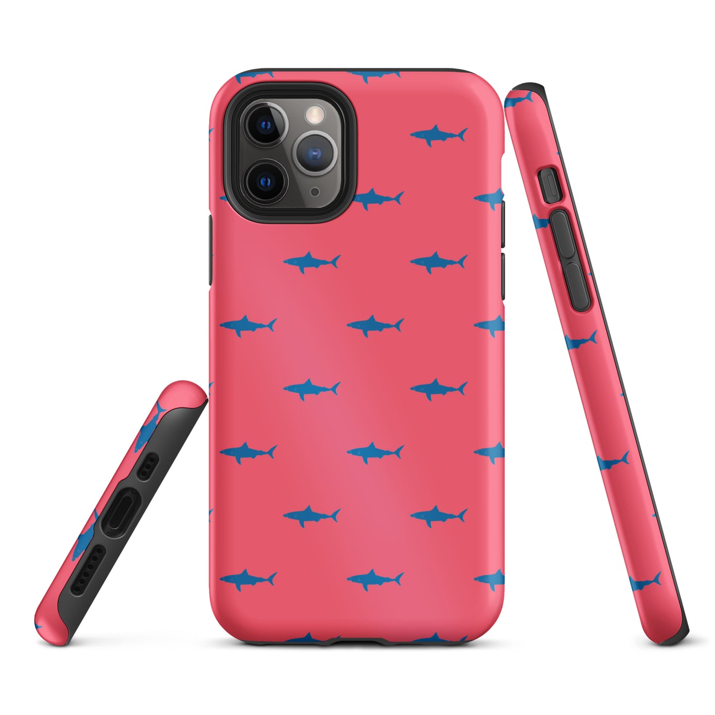 Shark iPhone Case - Blue on Coral