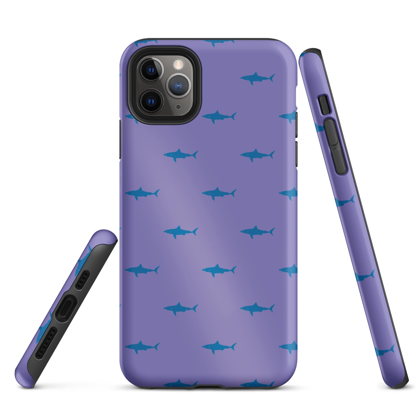 Shark iPhone Case - Blue on Purple