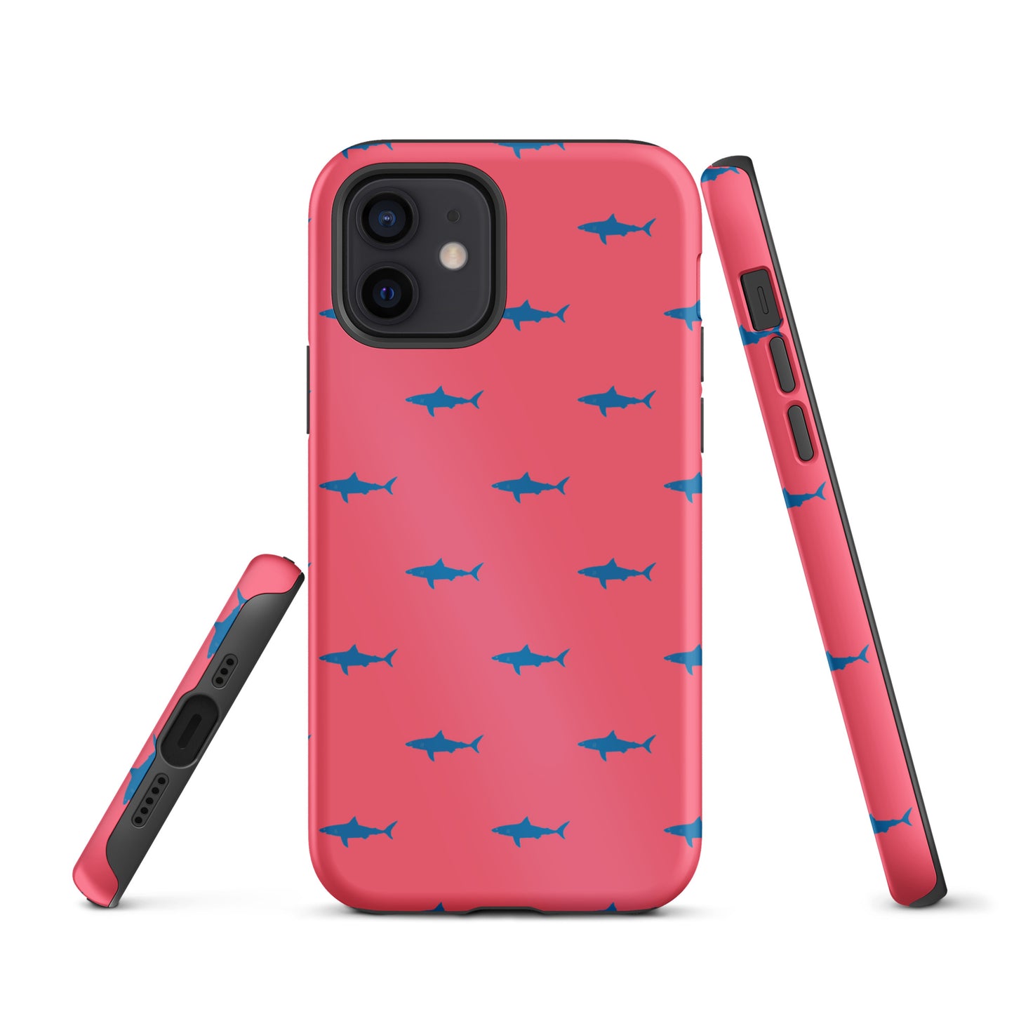 Shark iPhone Case - Blue on Coral