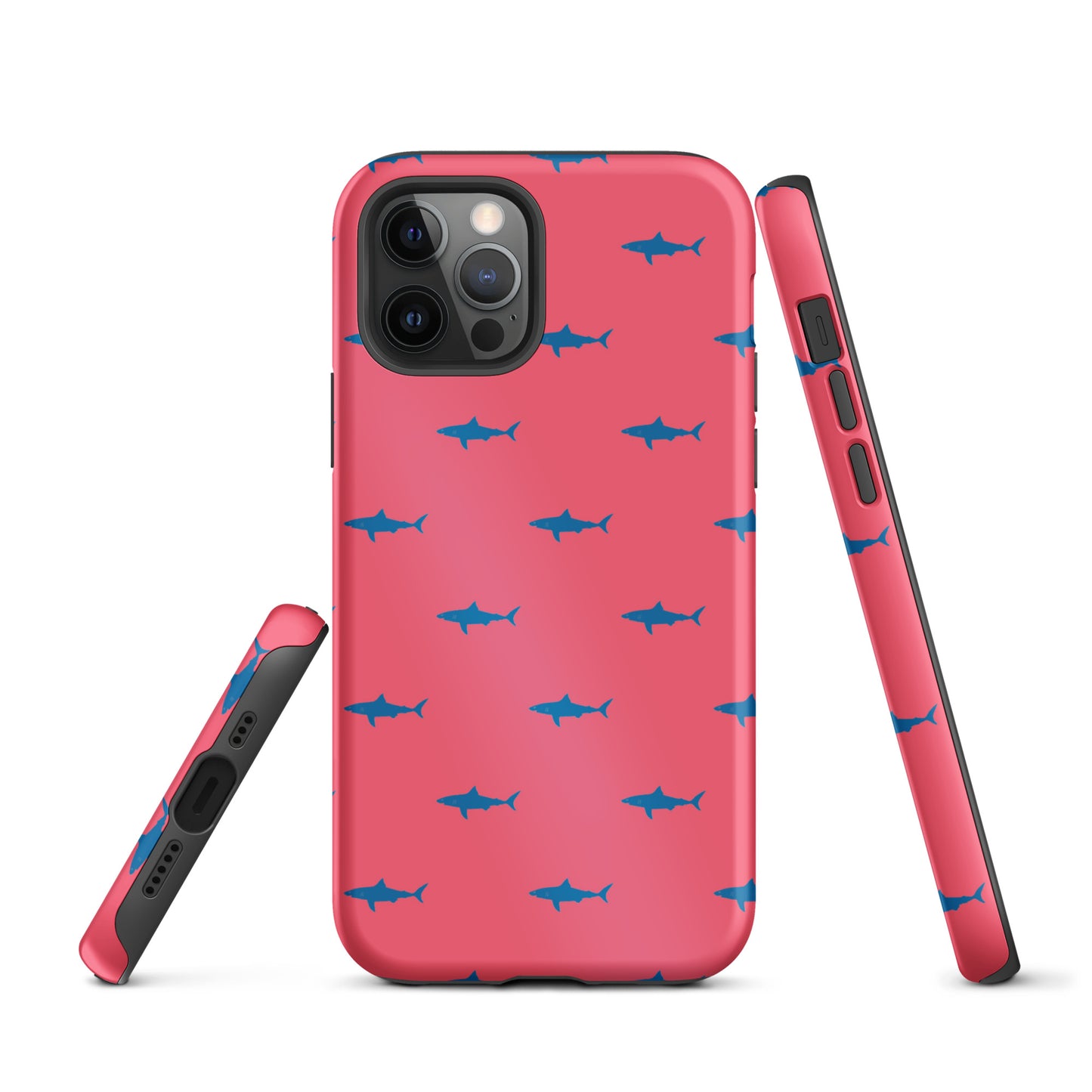 Shark iPhone Case - Blue on Coral