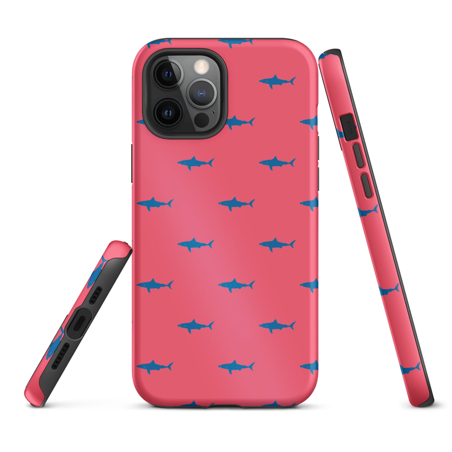 Shark iPhone Case - Blue on Coral