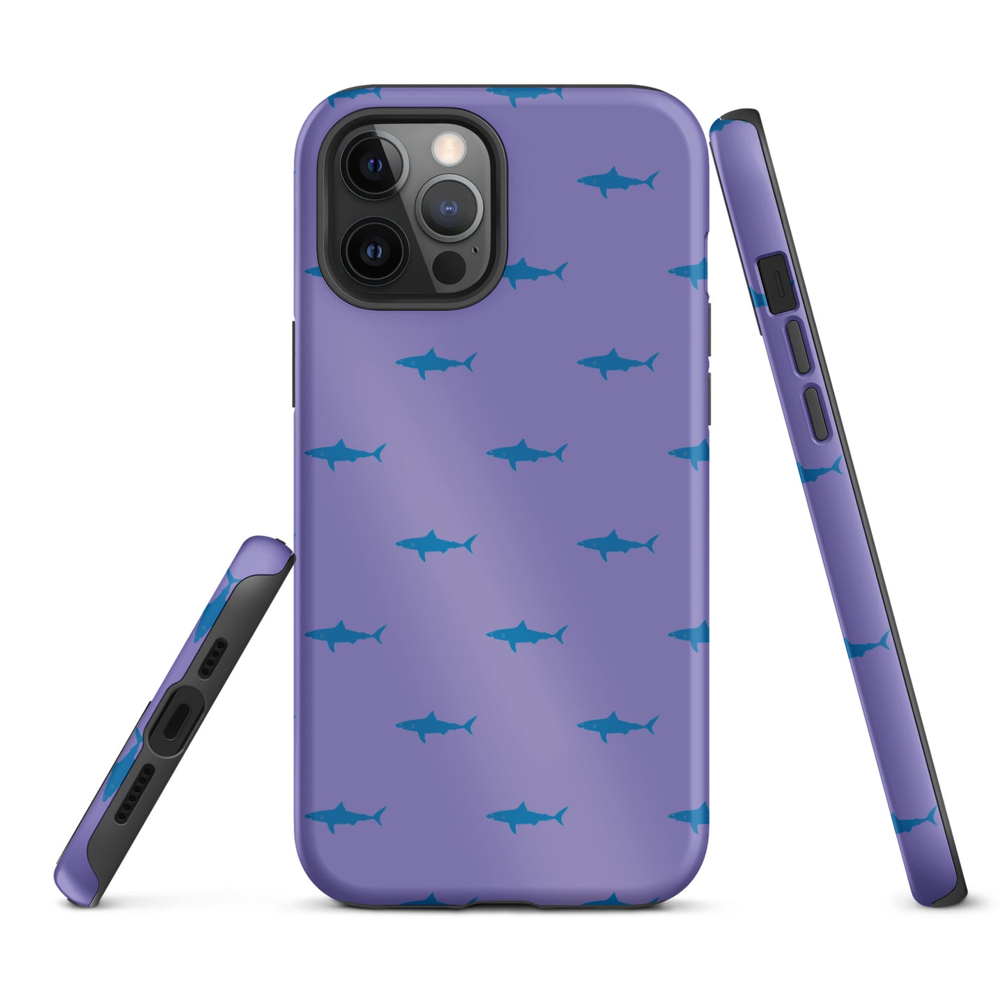 Shark iPhone Case - Blue on Purple