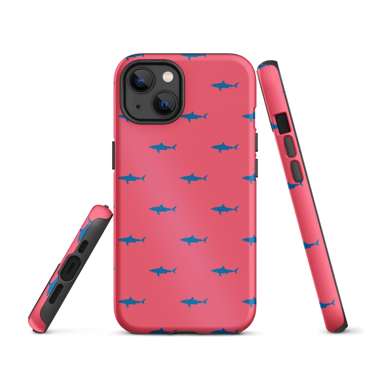 Shark iPhone Case - Blue on Coral