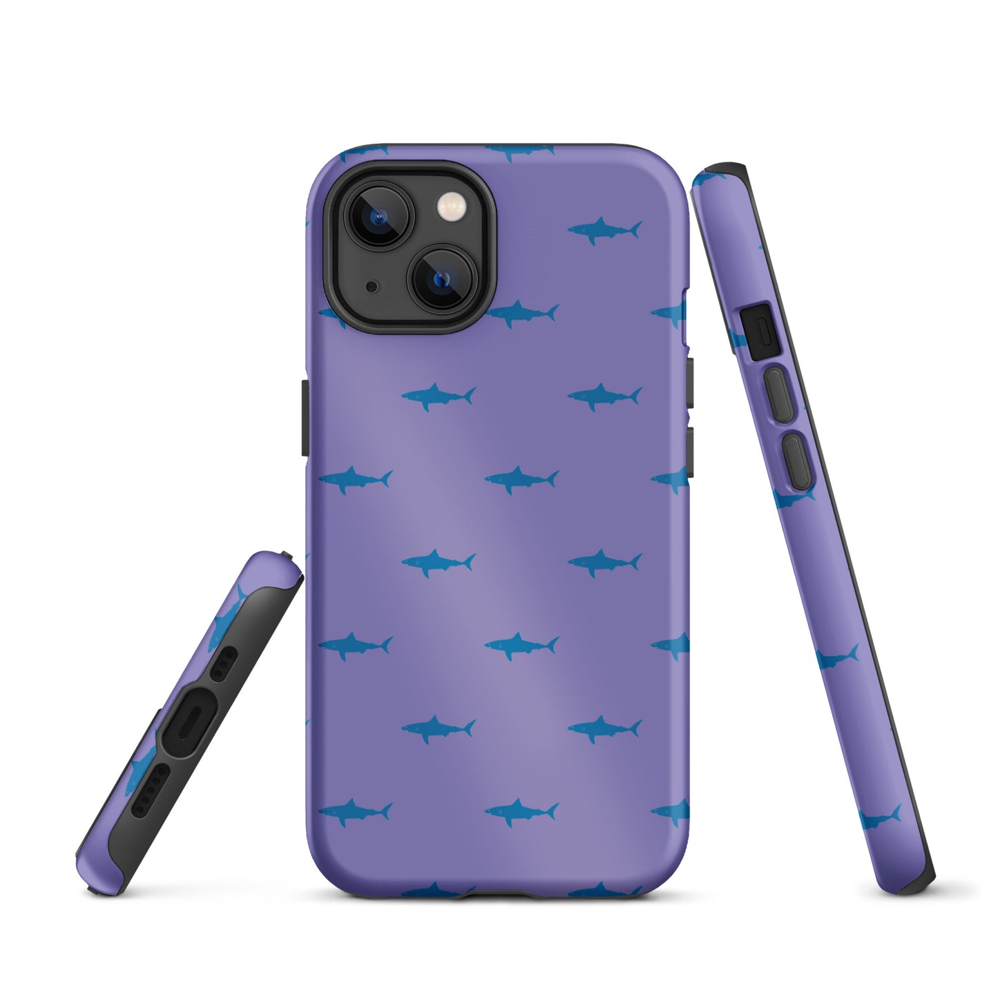 Shark iPhone Case - Blue on Purple