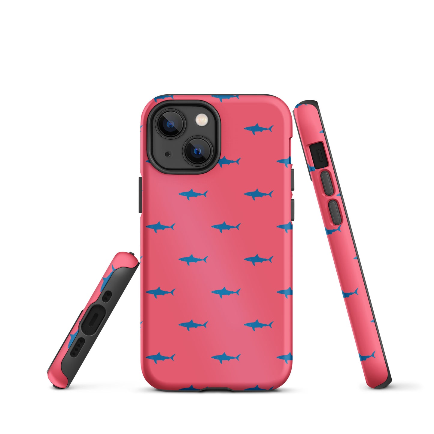 Shark iPhone Case - Blue on Coral