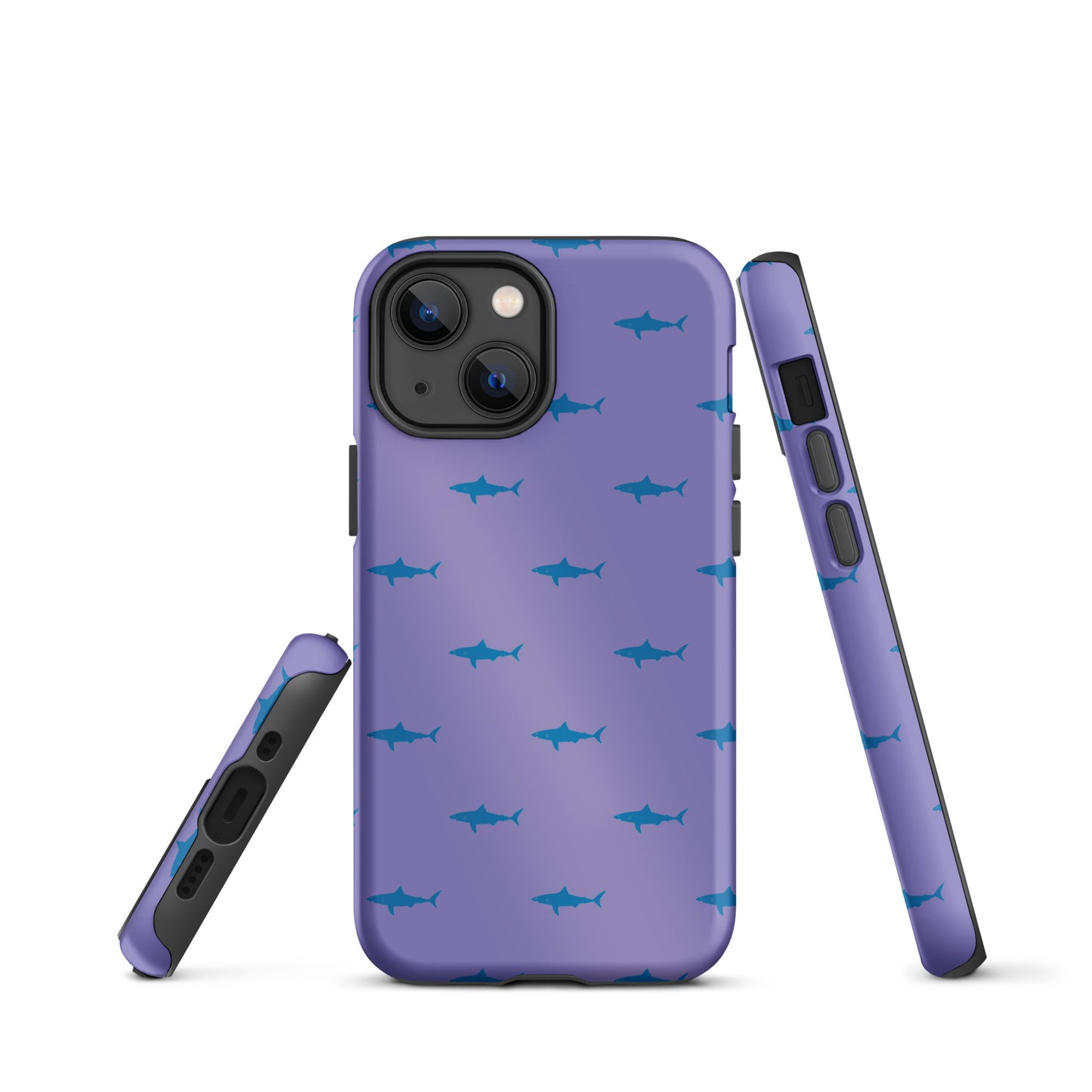 Shark iPhone Case - Blue on Purple