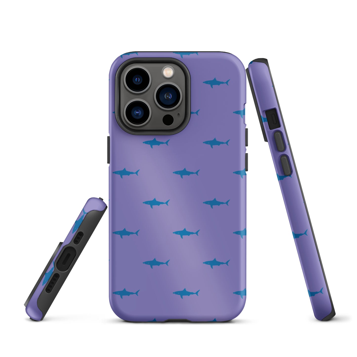 Shark iPhone Case - Blue on Purple