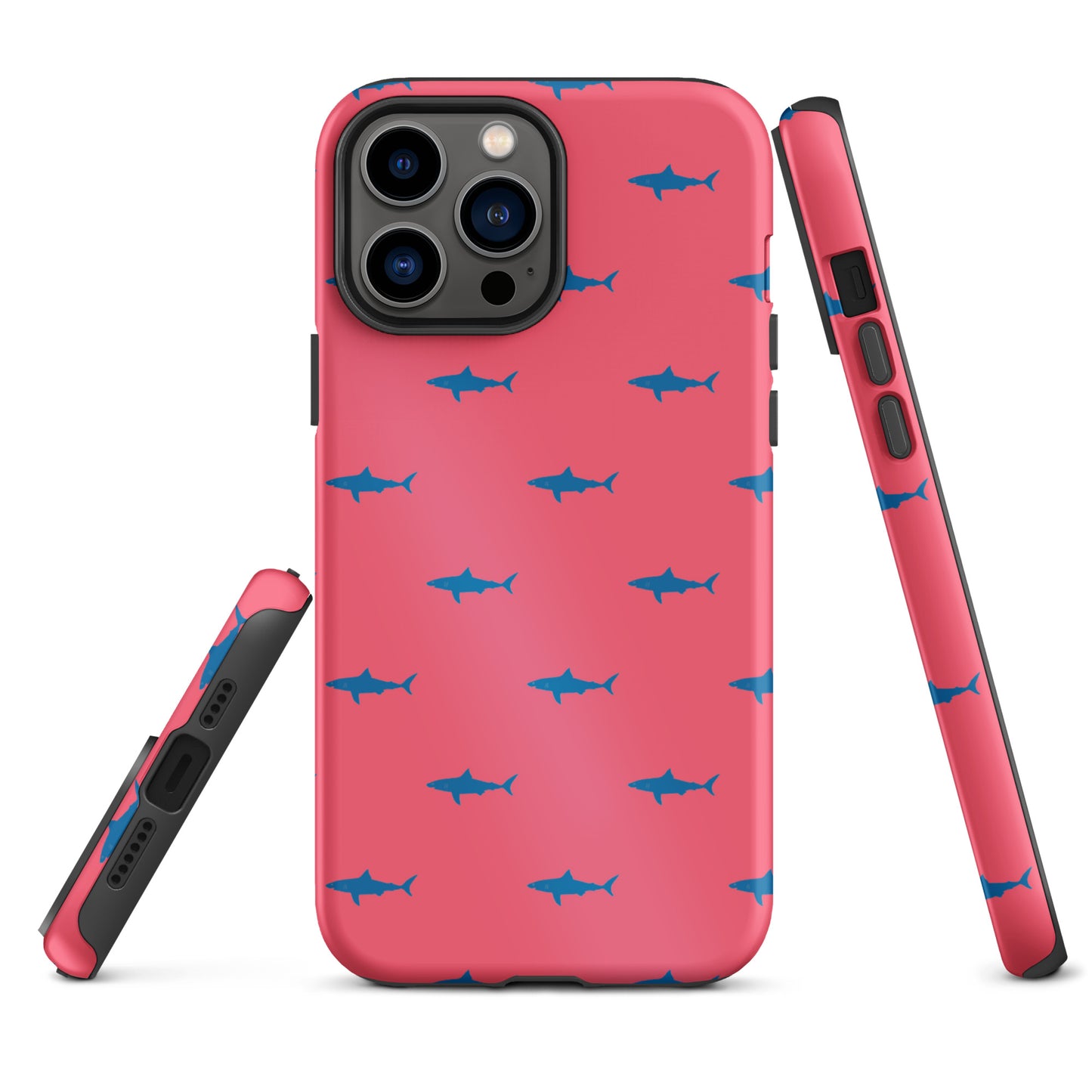 Shark iPhone Case - Blue on Coral