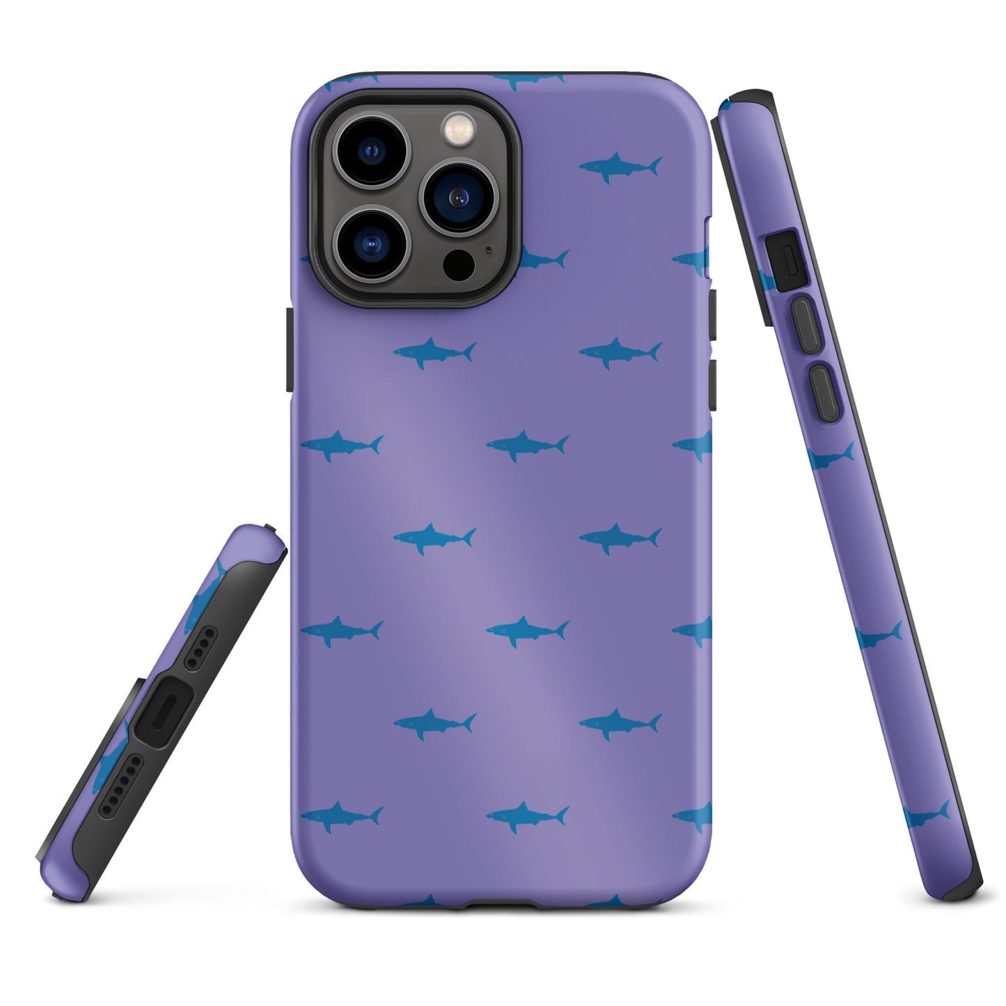 Shark iPhone Case - Blue on Purple