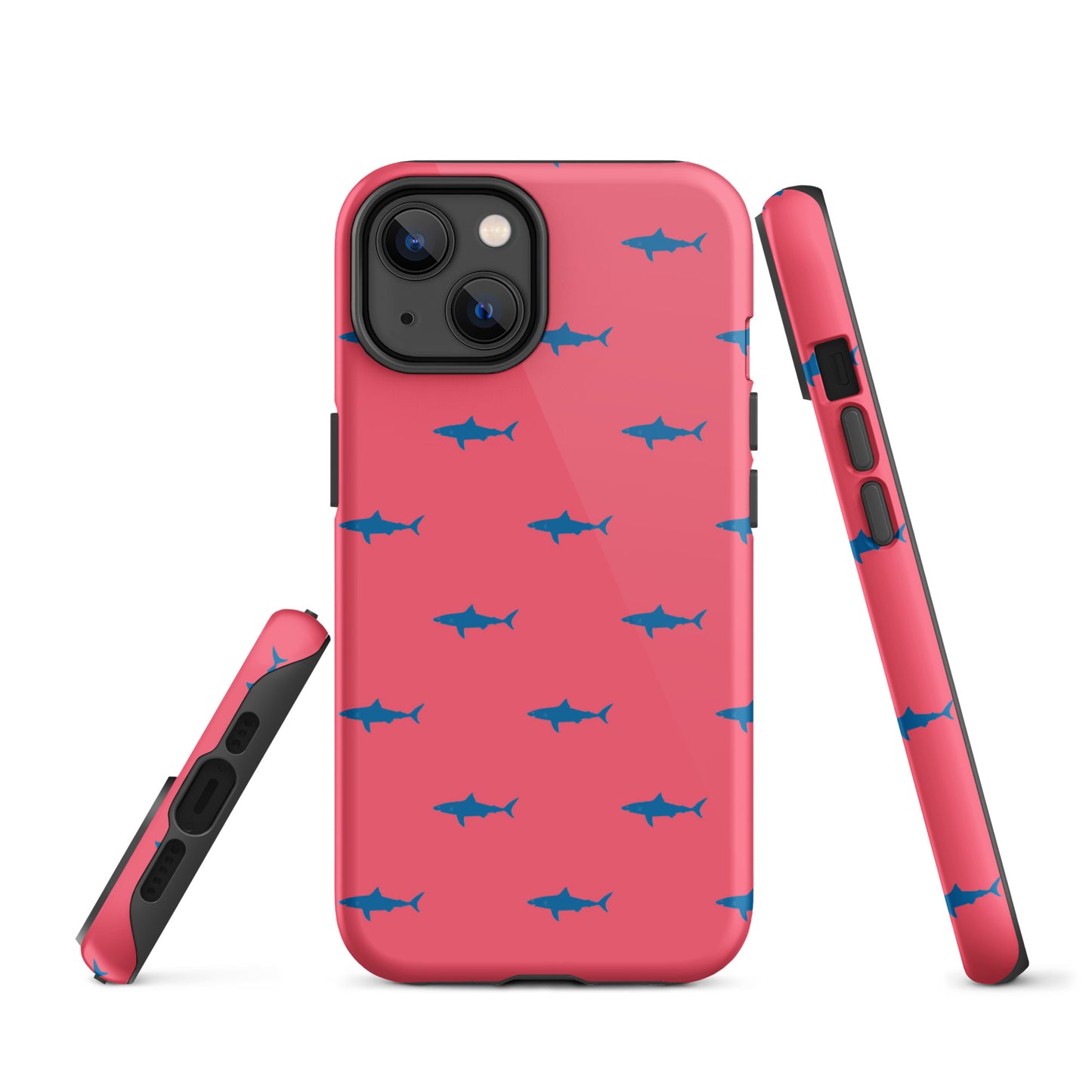 Shark iPhone Case - Blue on Coral