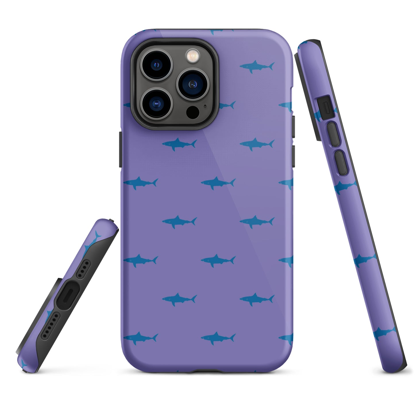 Shark iPhone Case - Blue on Purple