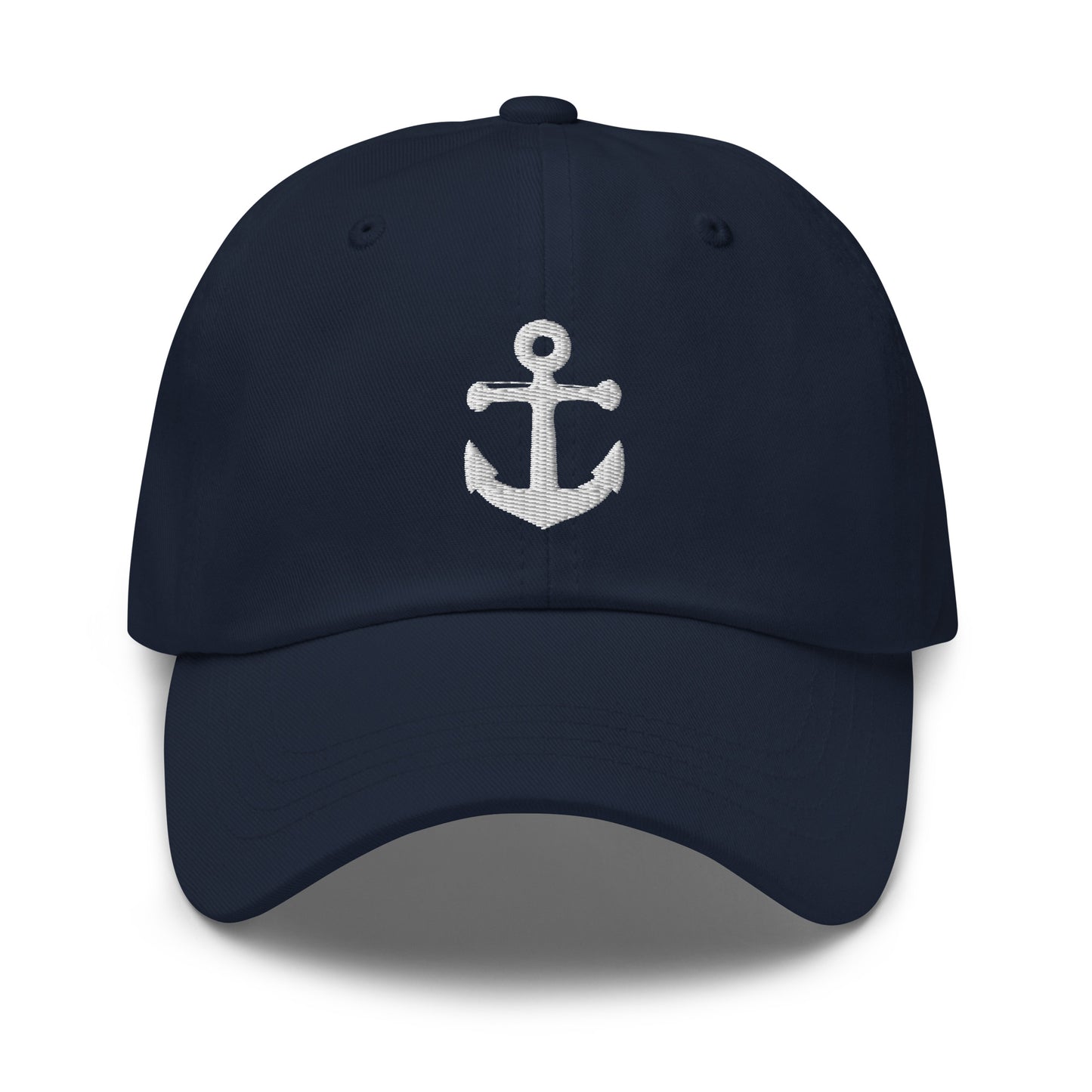 Anchor Dad Hat - White on Navy