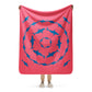 Shark Sherpa blanket - Blue on Coral