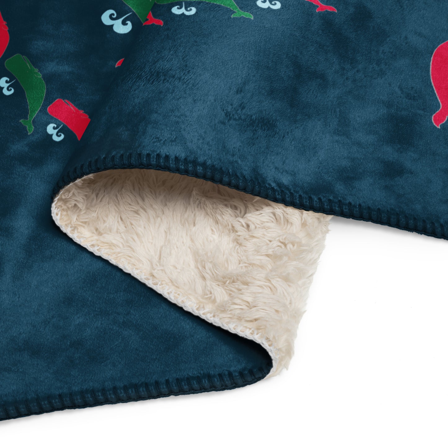 Sperm Whale Sherpa blanket - Port & Starboard