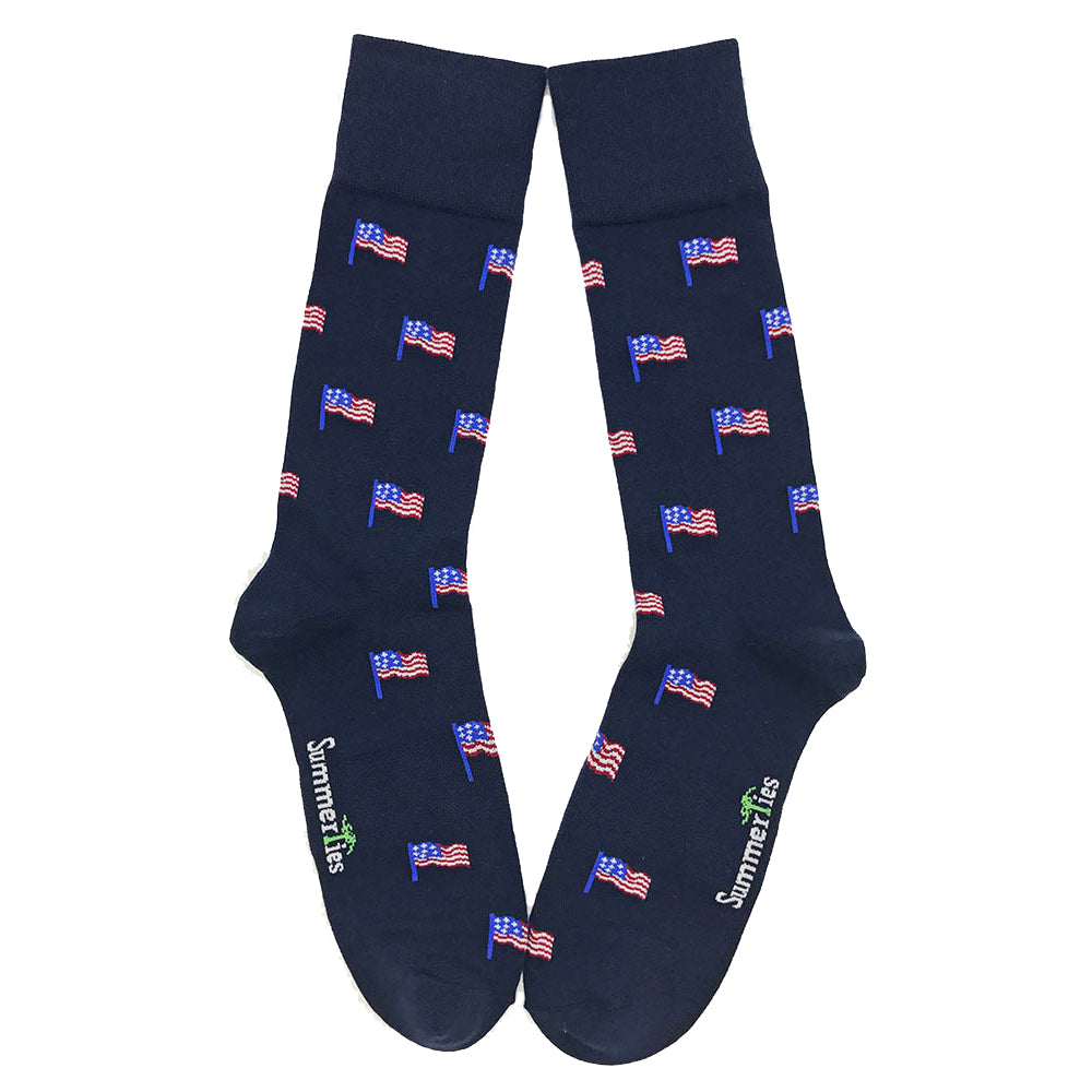 American Flag Socks - Men's Mid Calf - SummerTies