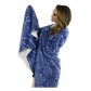 Anchor Dream Fleece Blanket - Blue on Navy - SummerTies