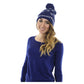 Anchor Winter Hat - White on Navy - SummerTies