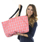 Anchor Weekender Bag - Lt Blue on Coral - SummerTies