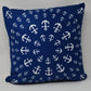 Anchor Pinwheel Pillow 16" x 16" - Faux Suede - SummerTies