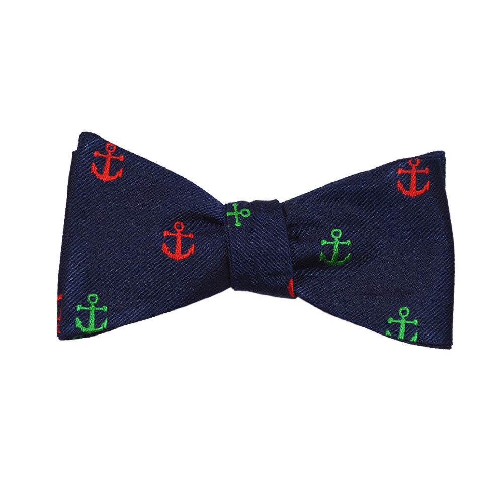 Anchor Bow Tie - Port & Starboard, Woven Silk - SummerTies