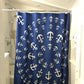 Anchor Pinwheel Shower Curtain - SummerTies