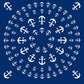 Anchor Pinwheel Shower Curtain - SummerTies