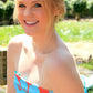 Seahorse Square Scarf - Coral on Light Blue - SummerTies