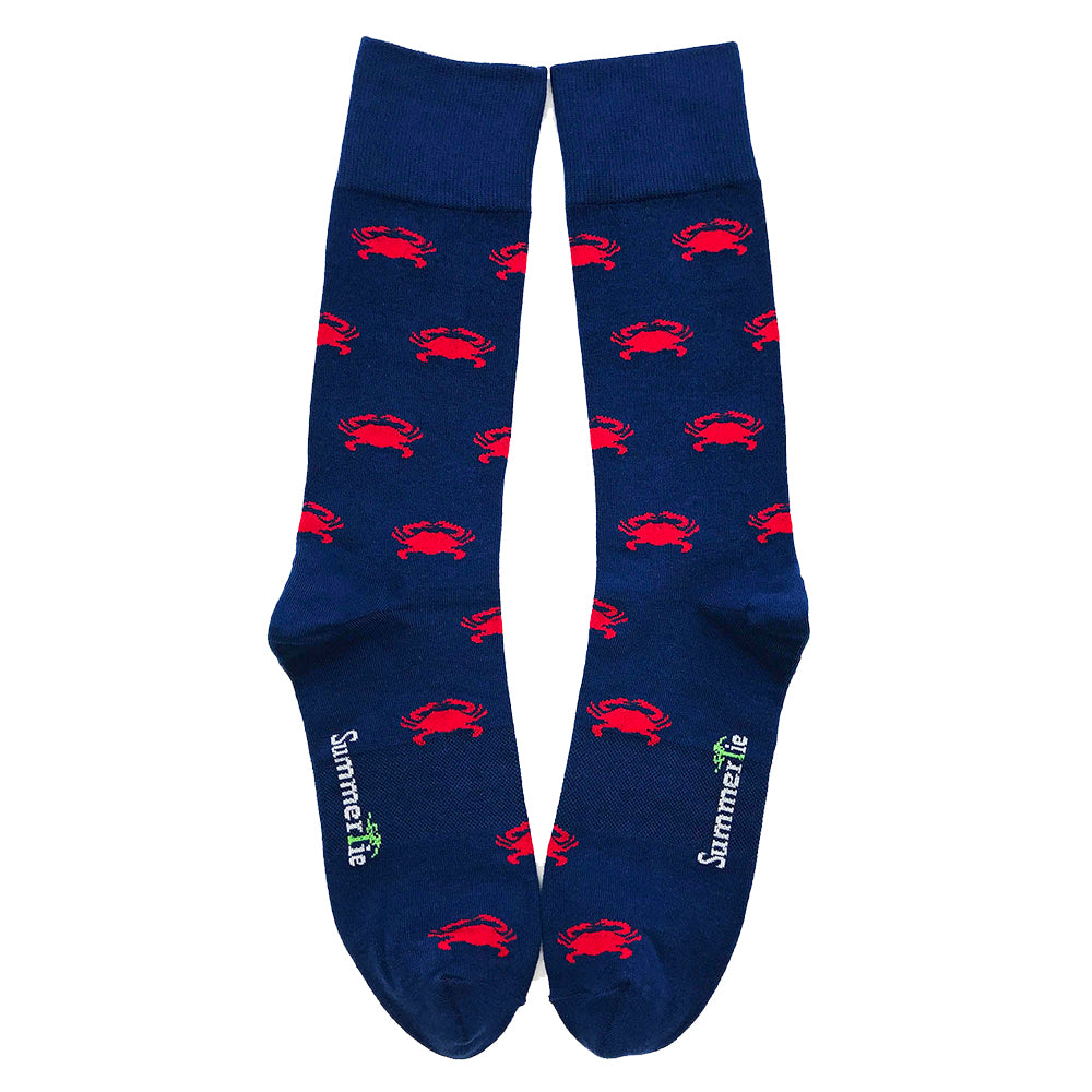 Crab Socks - Men's Mid Calf - SummerTies