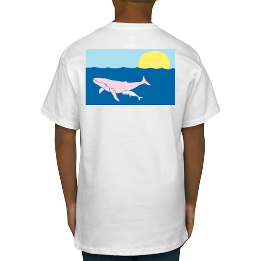 Humpback Whale T-Shirt - Short Sleeve, Kids - SummerTies