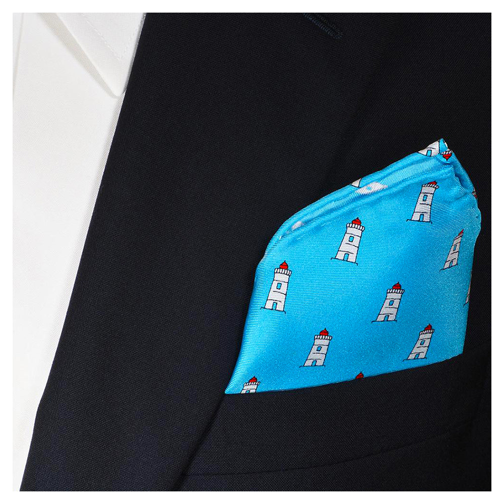 Lighthouse Pocket Square - SummerTies