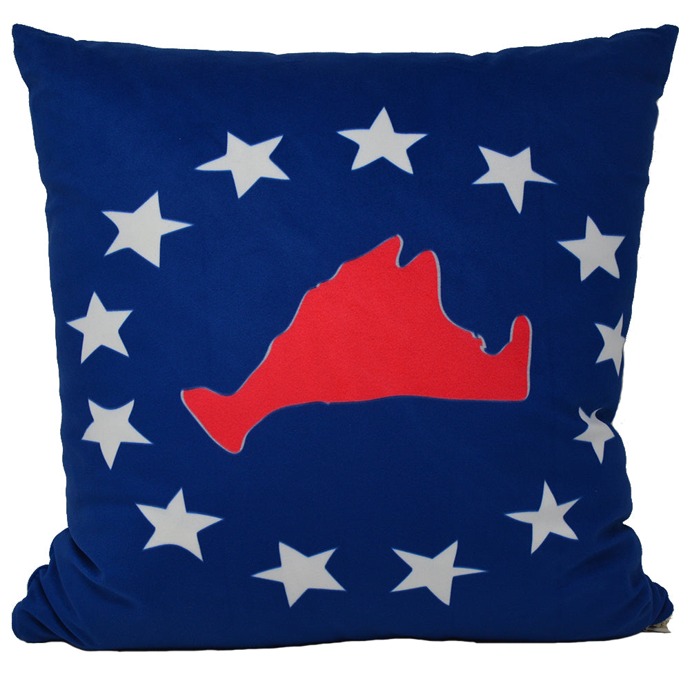 Martha's Vineyard 4th of July Pillow 16" x 16" - Faux Suede - SummerTies
