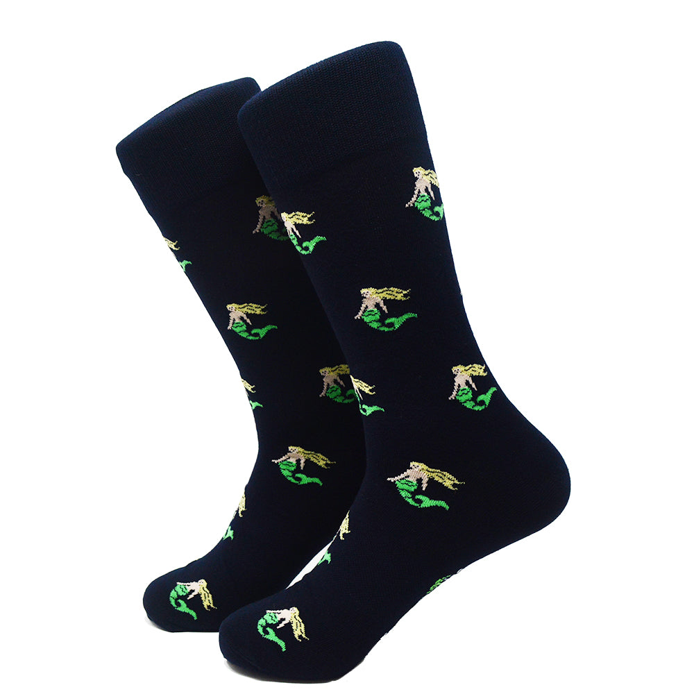 Mermaid Socks - Men's Mid Calf - SummerTies
