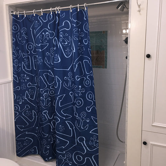 Anchor Dream Shower Curtain - Navy - SummerTies