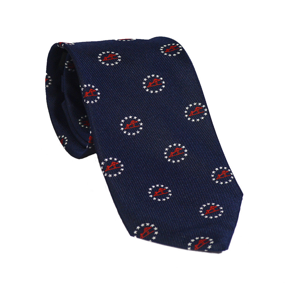 Newport Bridge 4th of July Necktie - Woven Silk - SummerTies