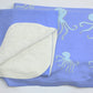 Octopus Fleece Blanket - Lt. Blue on Blue - SummerTies