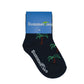 Palm Tree Socks - Toddler Crew Sock - Navy - 5 Pairs - SummerTies