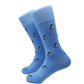 Penguin Socks - Blue - Men's Mid Calf - SummerTies