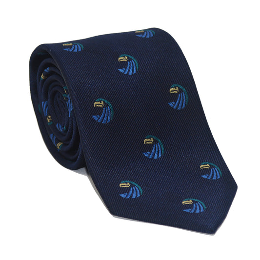 Salve Regina University Necktie - Seahawk Navy, Woven Silk - SummerTies