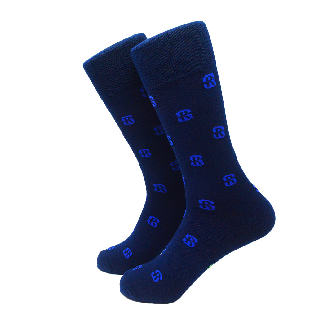 Salve Regina University Socks - SR Logo - Men's Mid Calf - SummerTies