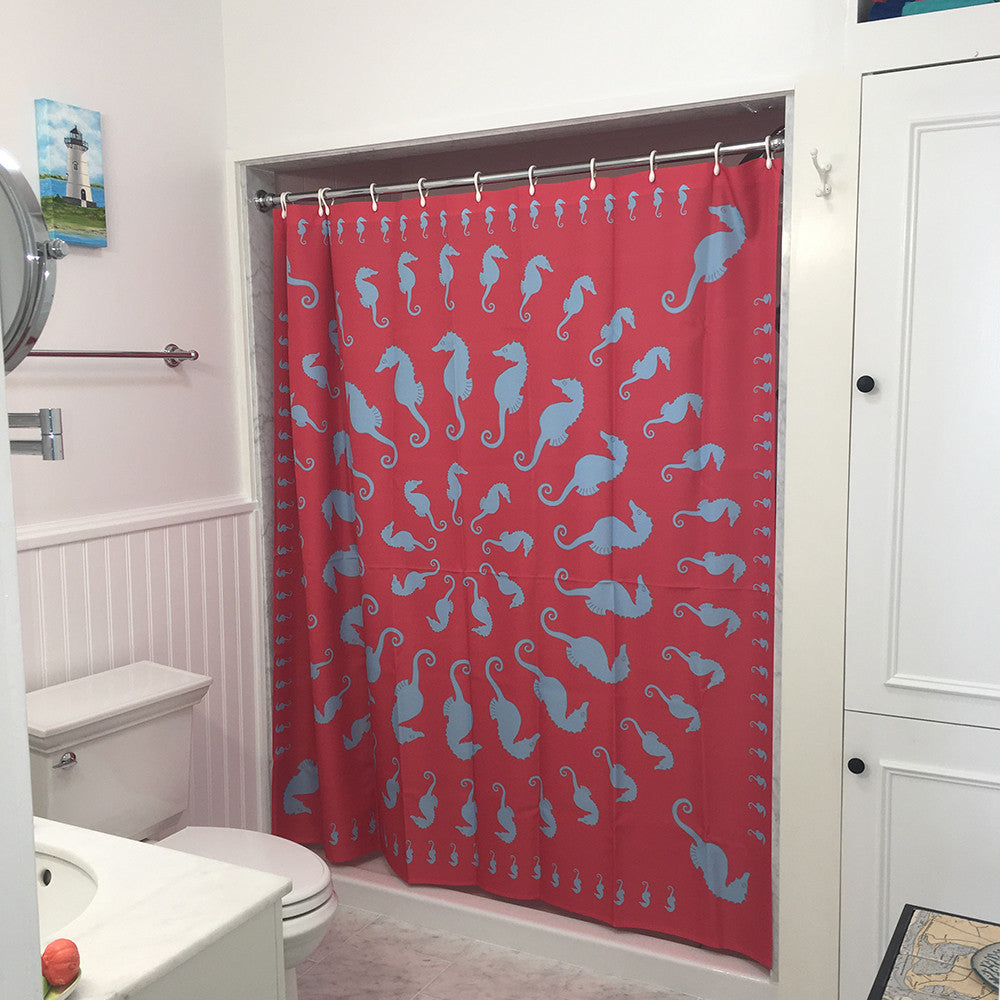 Seahorse Shower Curtain - SummerTies