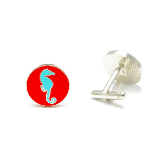 Seahorse Cufflinks - SummerTies