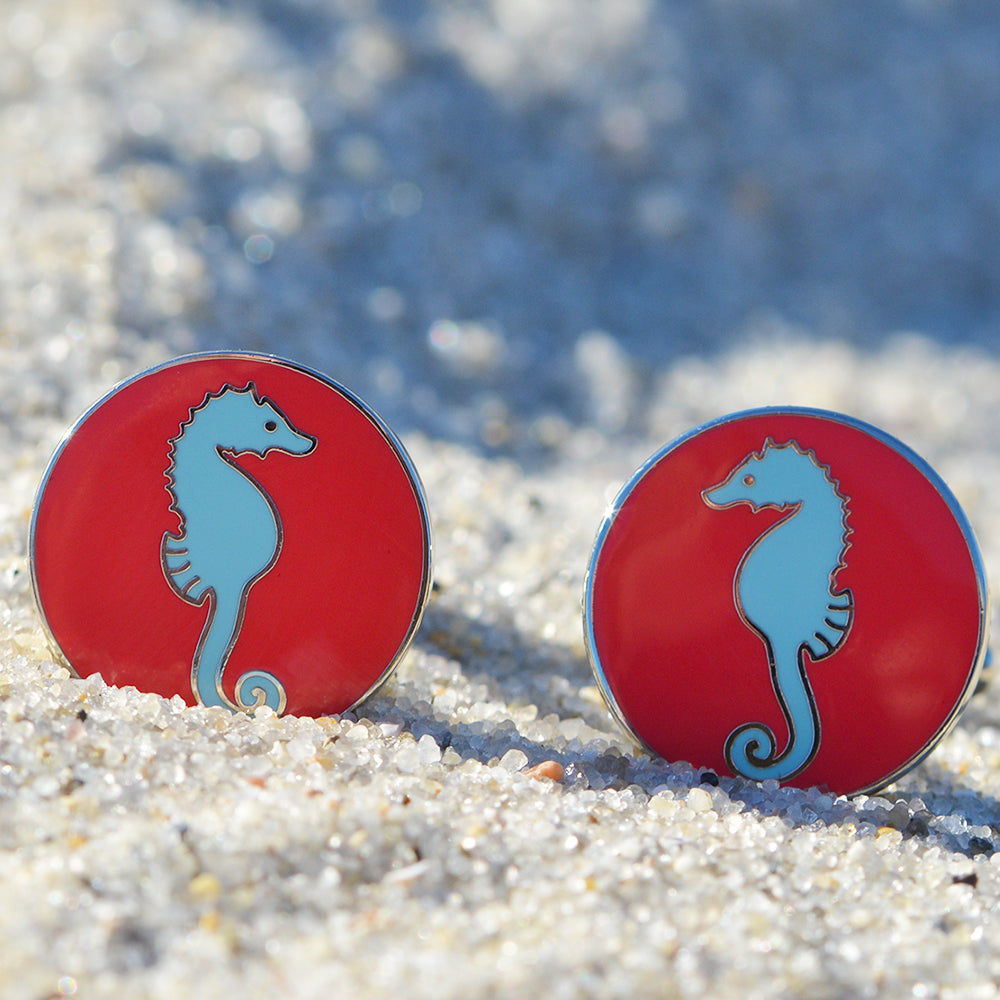 Seahorse Cufflinks - SummerTies