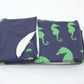 Seahorse Fleece Blanket - Green on Navy - SummerTies