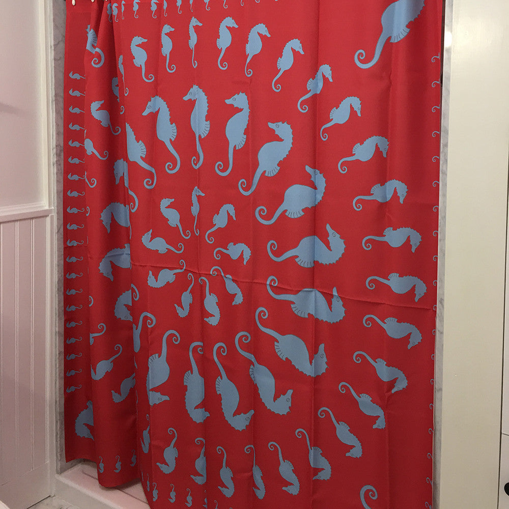 Seahorse Shower Curtain - SummerTies