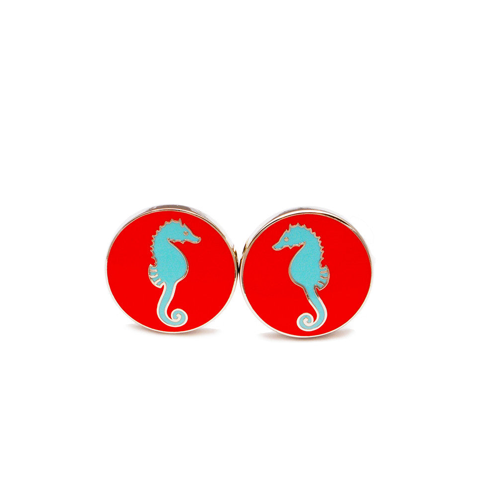 Seahorse Cufflinks - SummerTies