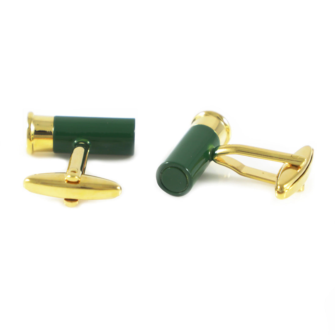 Shutgun Shell Cufflinks - 3D, Green - SummerTies